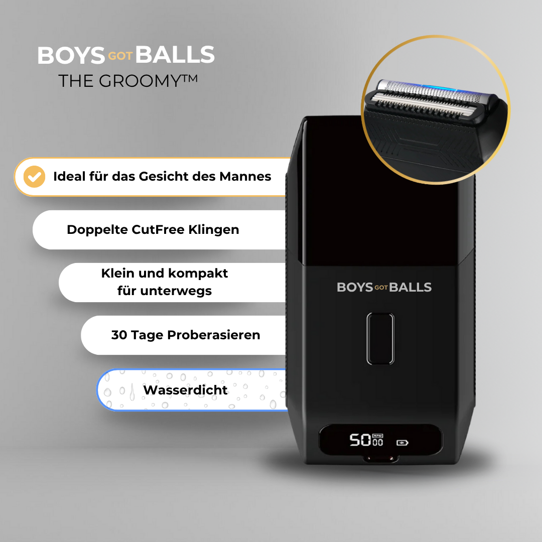 Groomy™ - Für eine perfekte Gesichtsrasur