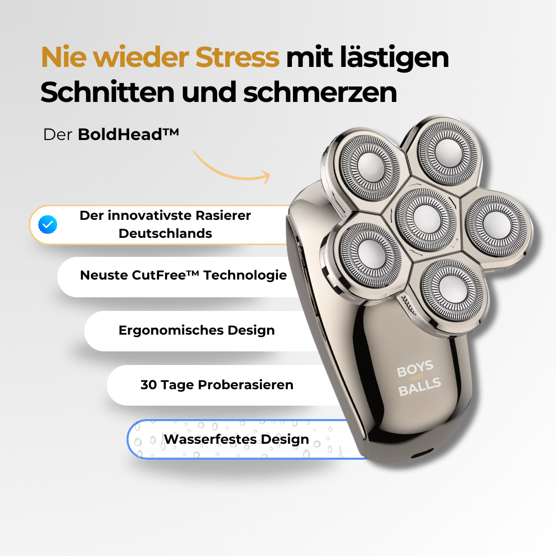 Der BoldHead - Der Rasierer für deine Glatze